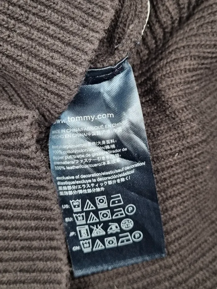 Veste zippée Tommy Hilfiger noire XXL Hommes (mesures en photos) - photo numéro 7