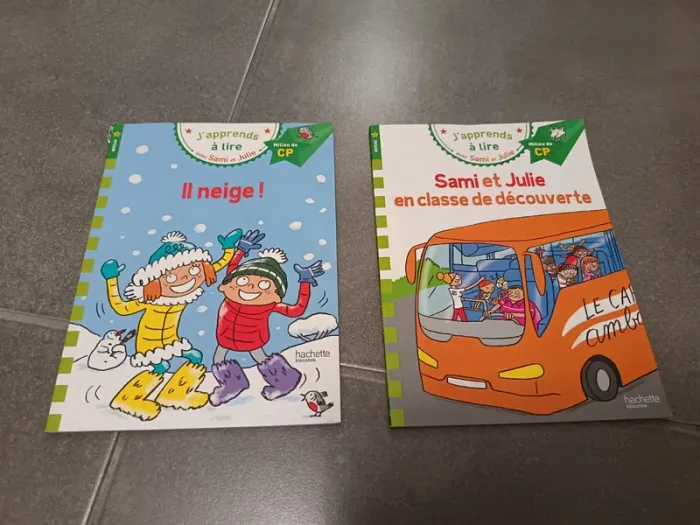 Lot 2 livres lecture sami et julie