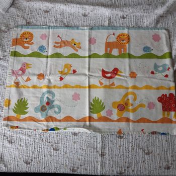 Housse couette 110x125 avec taie oreiller IKEA imprimé animaux