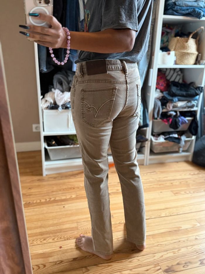 Jean beige kaporal straight - photo numéro 3