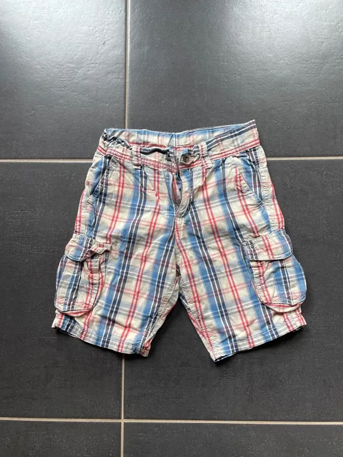 Bermuda bleu blanc rouge
