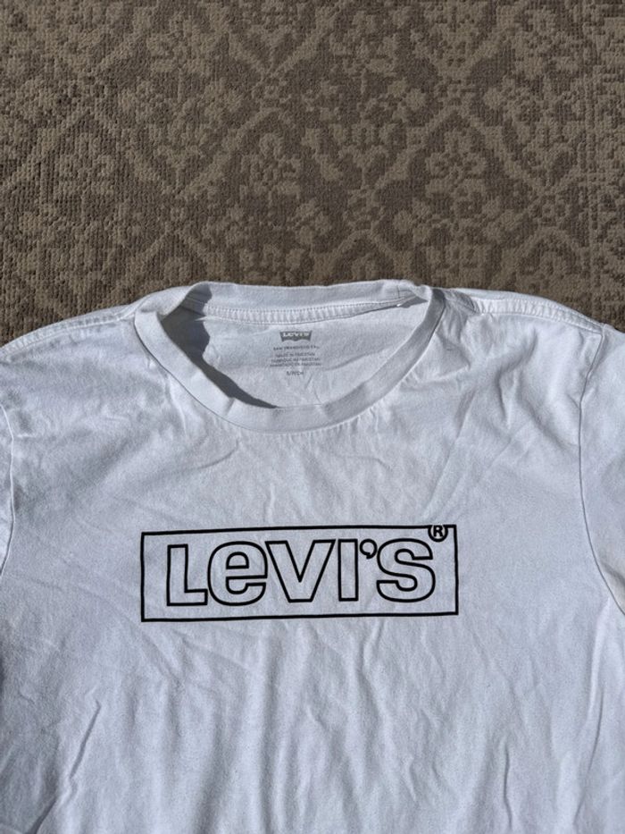 T-shirt Levi’s blanc logo noir – Taille S - photo numéro 2