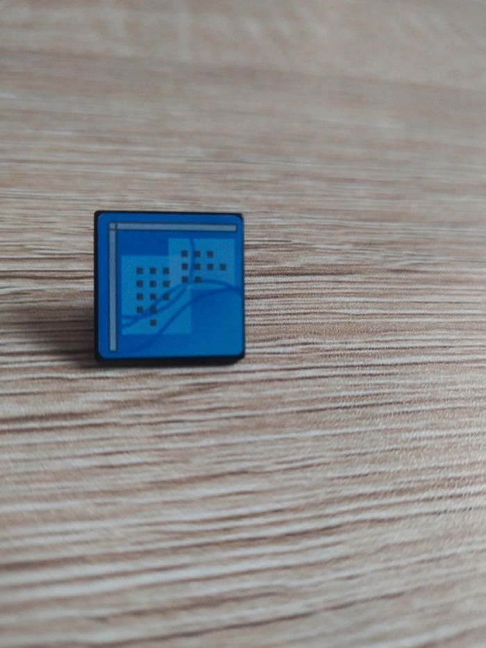 Lego tuile road signe 2x2 réf 30258pb018 - photo numéro 3