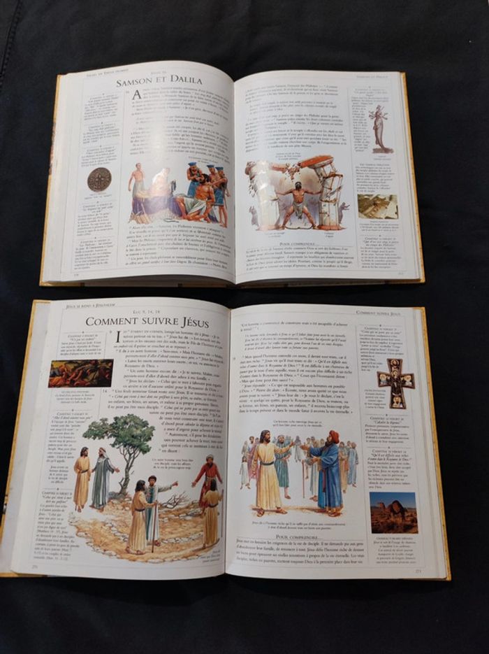 Lot La bible illustrée l'ancien et le nouveau testament - photo numéro 3