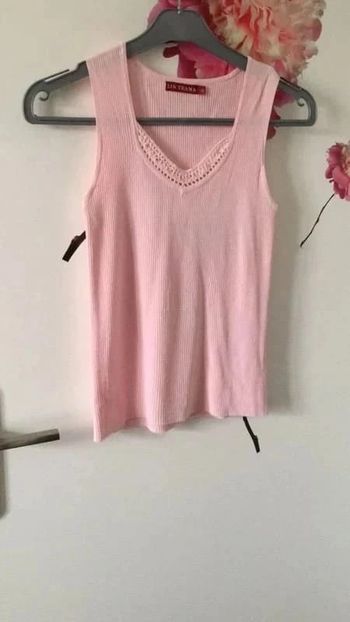 Débardeur soie mélangée à strass