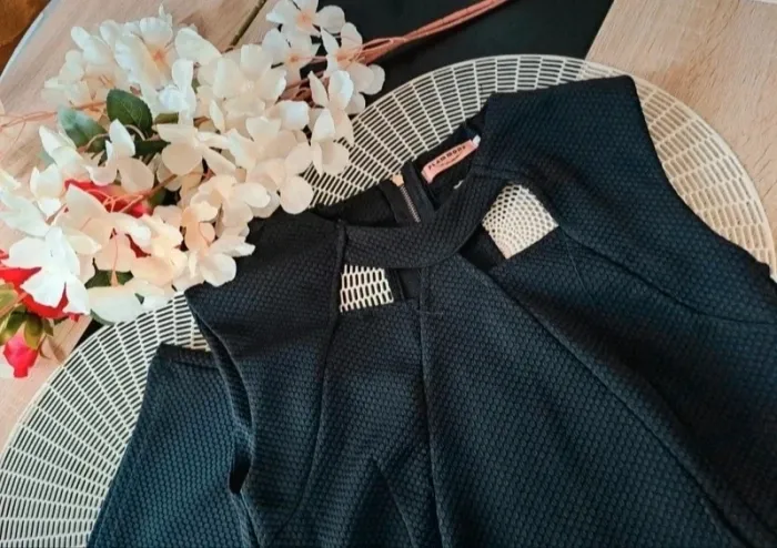 Robe noir, taille L, marque flam mode - photo numéro 2