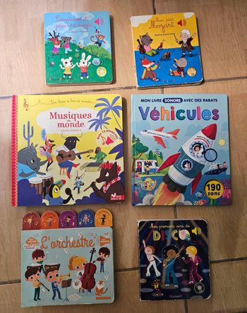 Lot de 6 livres sonores dysfonctionnels