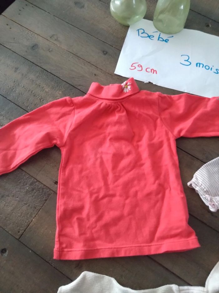 Lot de 3 t-shirts manches longues col montant - photo numéro 2