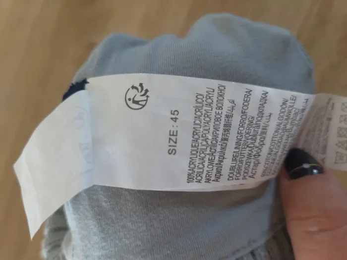 Bonnet bleu fille taille 45 - photo numéro 2