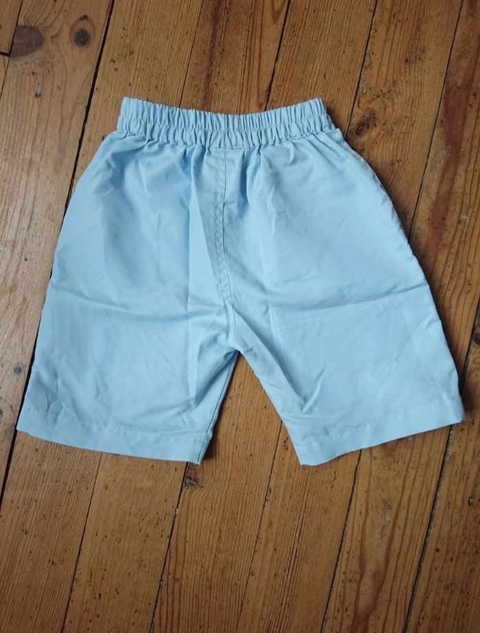Short été bleu clair et jaune 18 mois garçon - photo numéro 2
