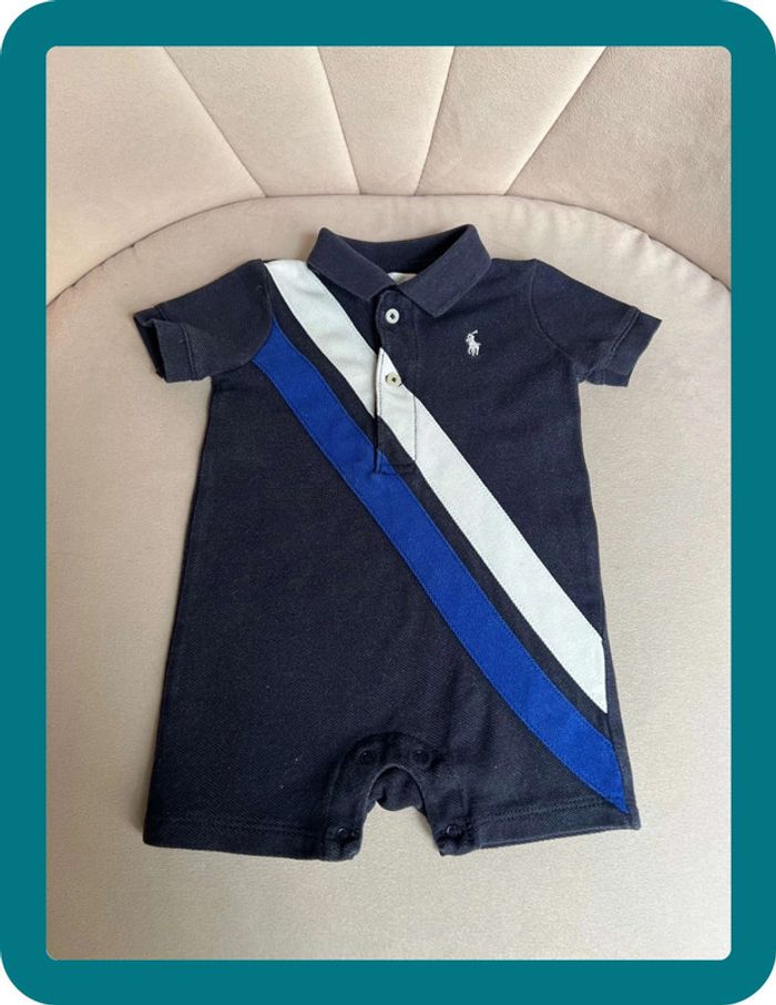 Combinaison polo manches courtes 3 mois Ralph Lauren - photo numéro 2