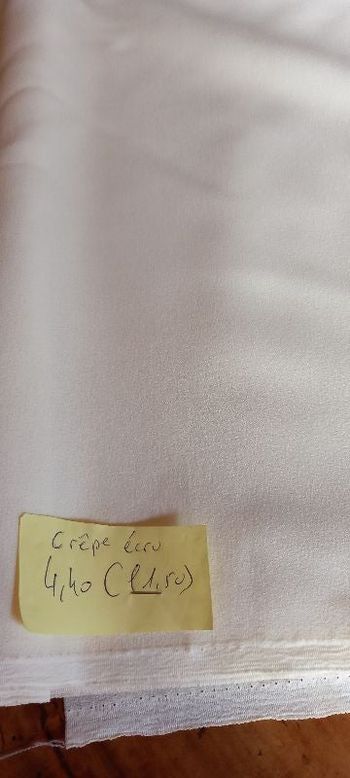 Crêpe écru