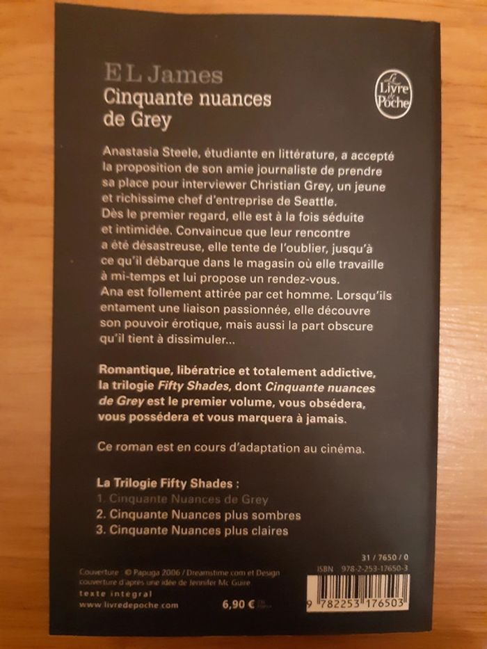 Livre Cinquante nuances de Grey de El James - photo numéro 2