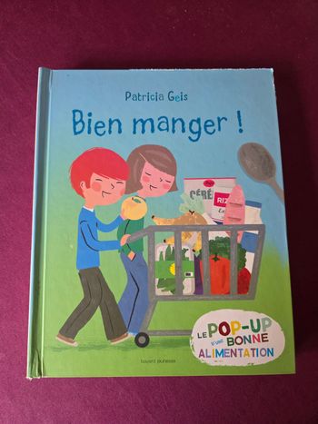 Livre pop-up bien manger 