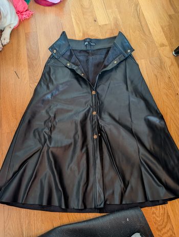 Jupe Zara simili cuir  noire t S