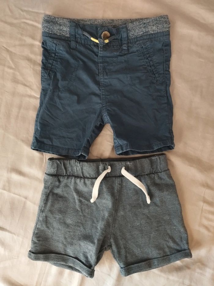 2 shorts 18 mois 86cm Gemo et C&A