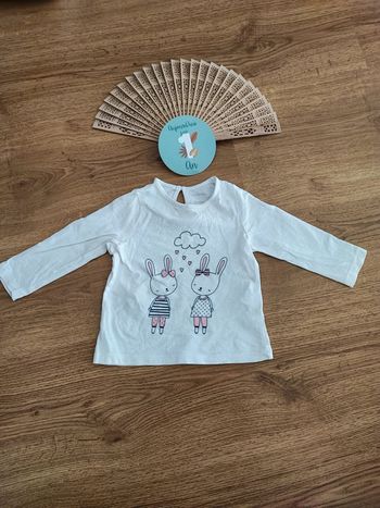 T-shirt manche longue taille 12 mois