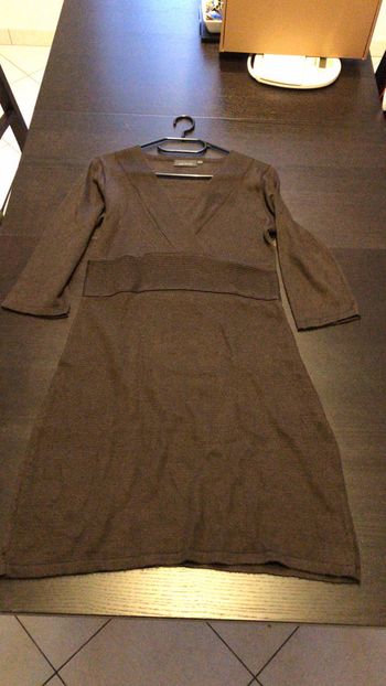 Robe laine marron