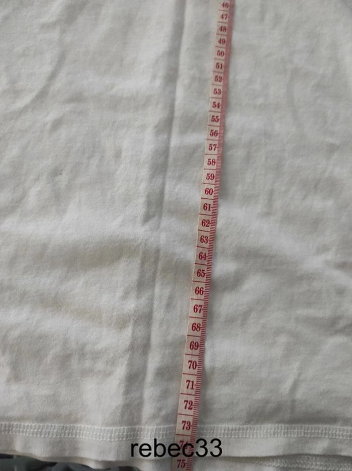 Long T-shirt blanc coming soon Bershka - photo numéro 5