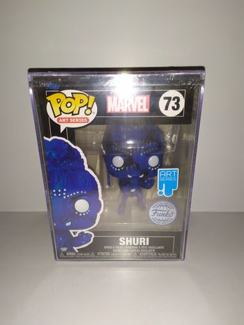 Funko POP Shuri n°73 art series cristal box protector Nikkolas Marvel neuf