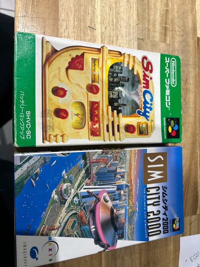 Sim City + Sim City 2000 - Super Nintendo / Nes / Famicom