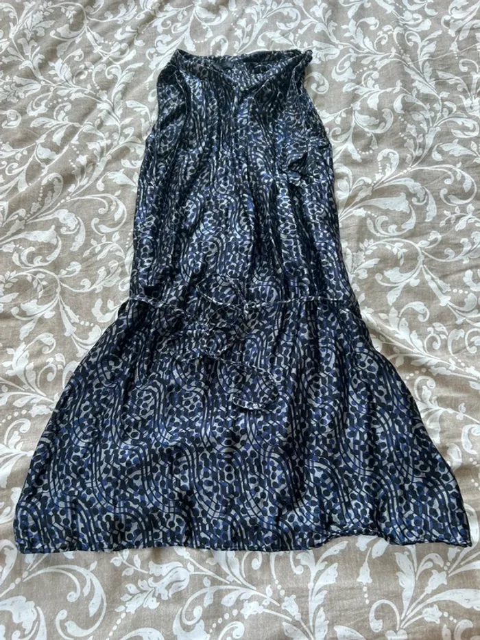 Robe longue ikks bleu taille 38
