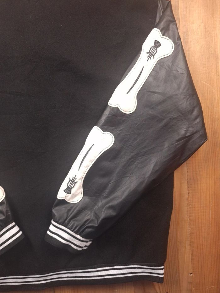 Veste teddy noire style college – Taille M (695) - photo numéro 7