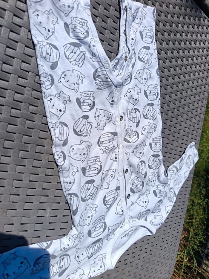 Combinaison pyjama grenouillère sans pied bébé 3 mois 59 cm du pareil au même - photo numéro 4