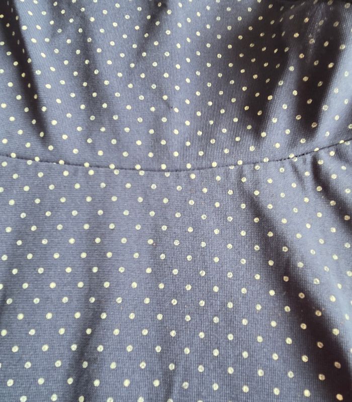 PHARD Robe Patineuse Polyester Bleu Marine à Pois Taille S - photo numéro 3