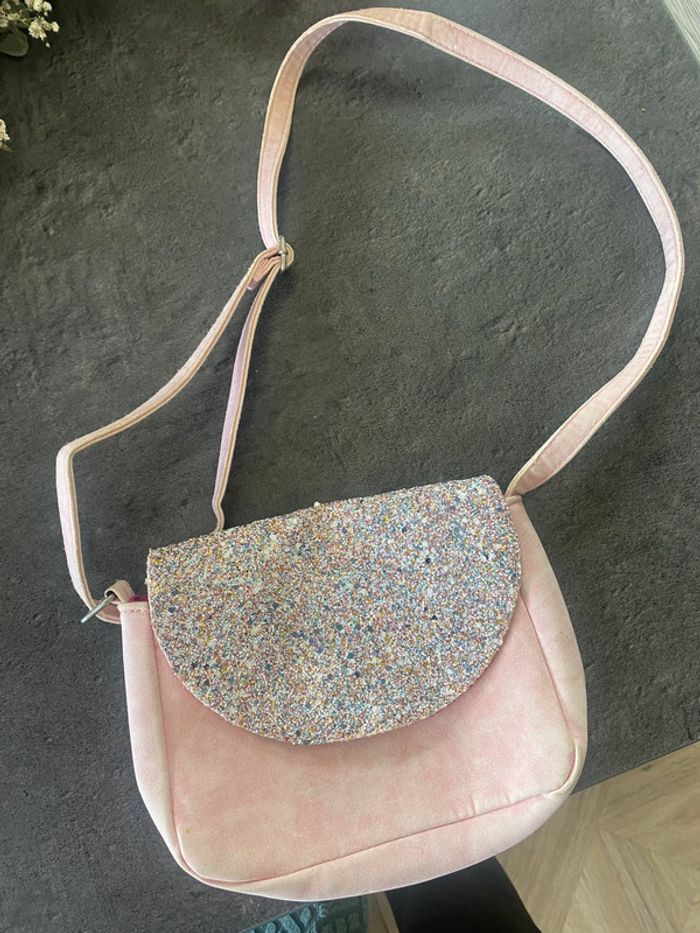 Sac rose paillettes