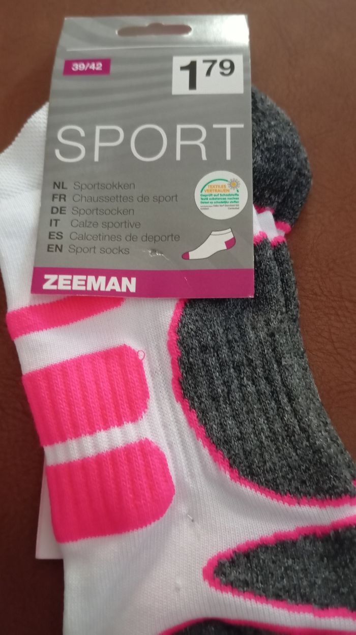 3 paires de chaussettes courtes de Sport  39 42 - photo numéro 4
