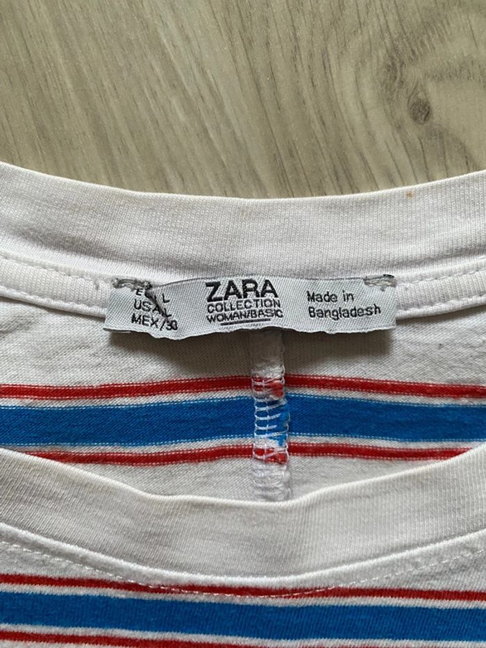 Tee shirt Zara à rayures - photo numéro 2