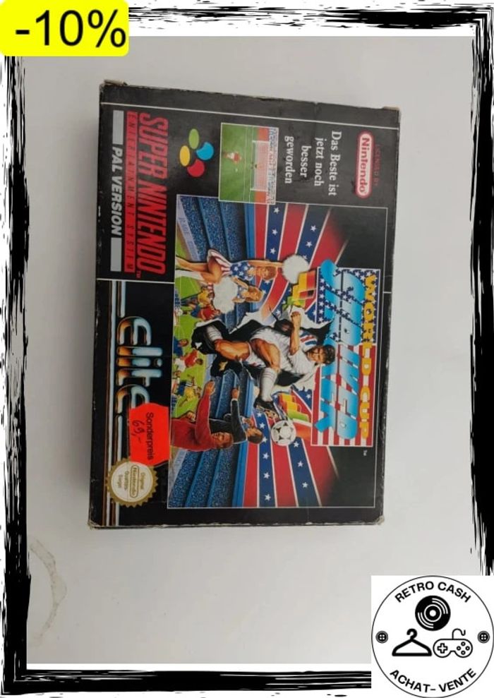 Super Nintendo boîte World Cup Striker NOE sans jeu sans notice - photo numéro 5