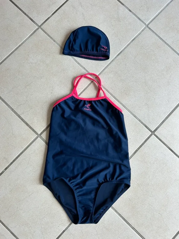 Maillot de bain 1 pièce et bonnet de bain Energetics