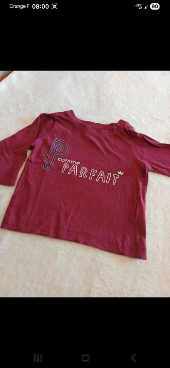 T.shirt bébé taille 6 mois