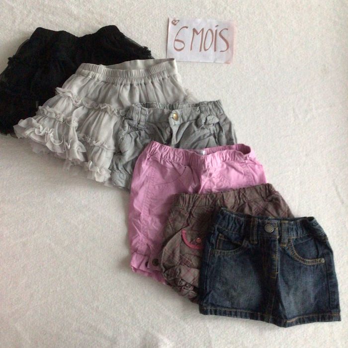 Lot 4 jupes et 2 shorts