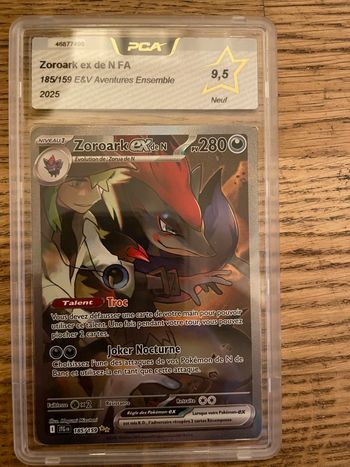Zoroark de N ex fa aventures ensemble fr pca 9.5 carte Pokémon 