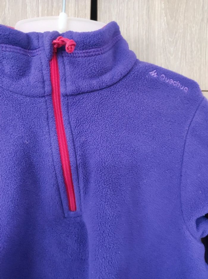 Pull polaire violet oxylane 4 ans - photo numéro 2