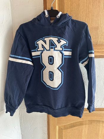 Sweat à capuche bleu marine 10/11 ans