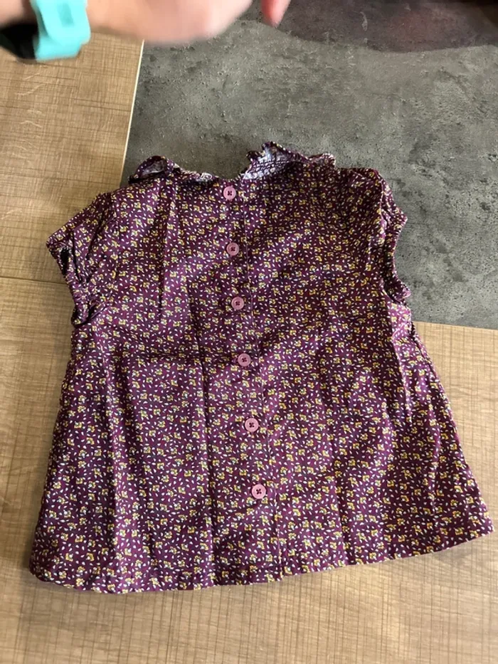 Blouse manches courtes bébé fille, sergent major, 18 mois - photo numéro 3