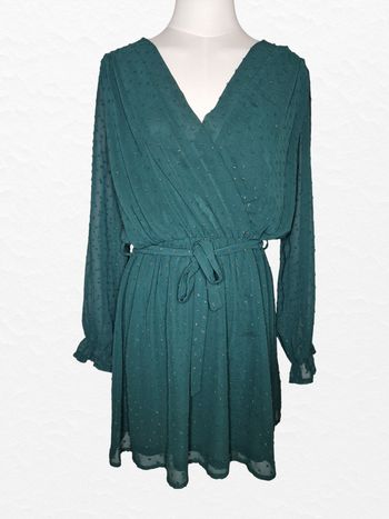 Robe casual Papillonne – M/L – Vert foncé – État : Très bon