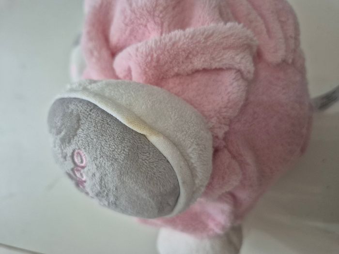 Doudou Kaloo Ours Gris Plume Rose clair - photo numéro 10