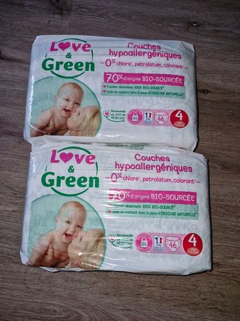 Couches love and green taille 4