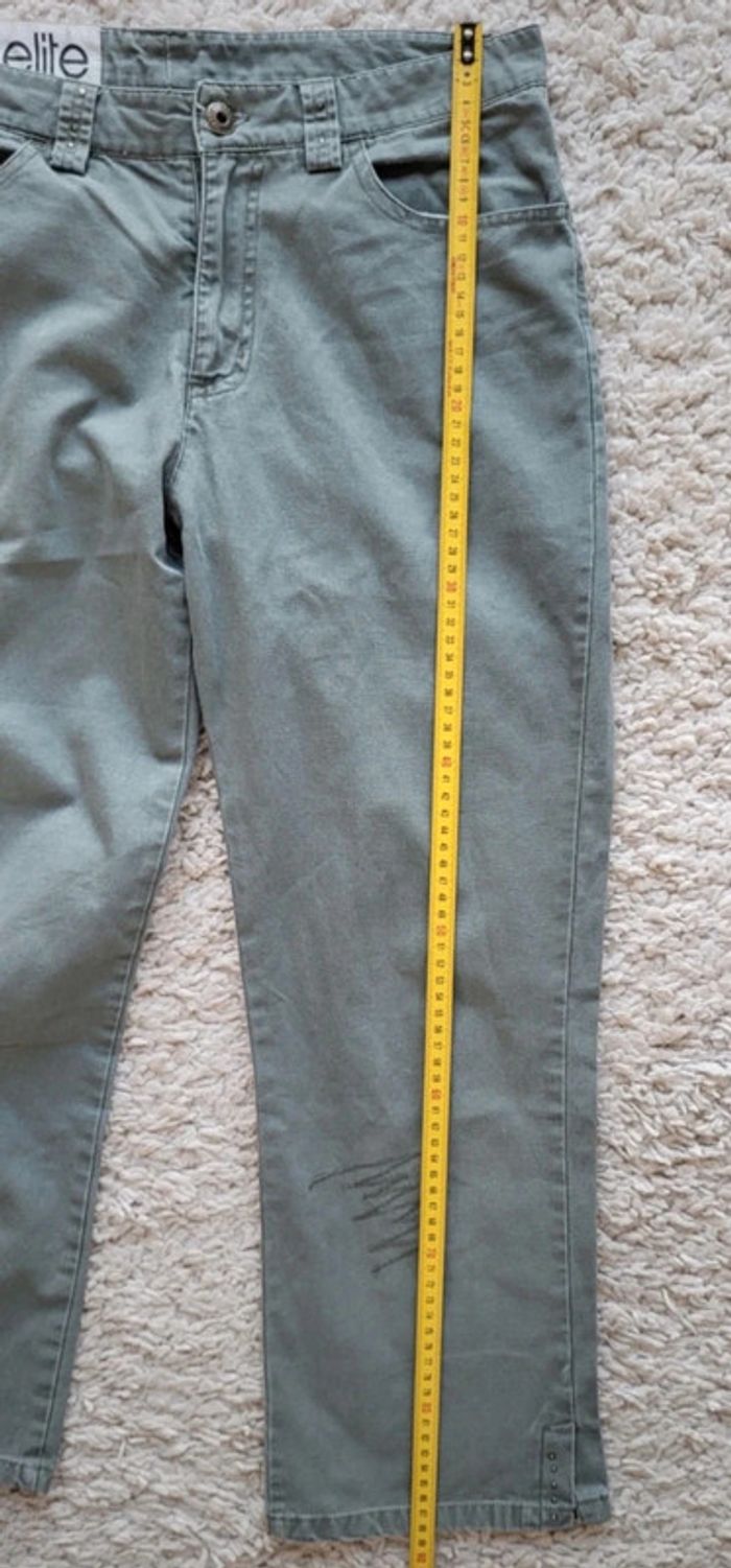 Pantacourt kaki avec détails Elite Taille 40 - photo numéro 16