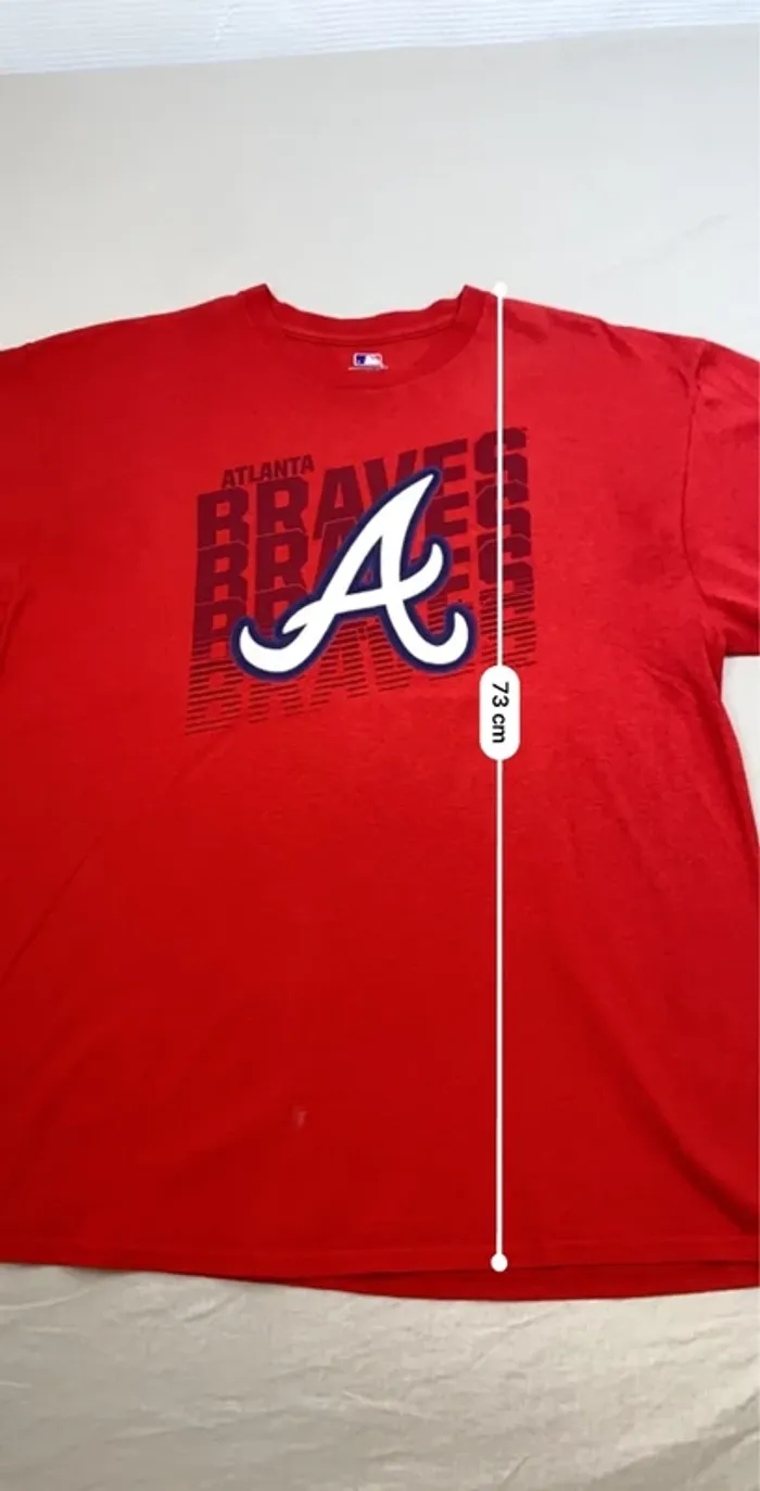 T-shirt Atlanta Braves MLB rouge – Taille XL – Officiel Genuine Merchandise - photo numéro 6