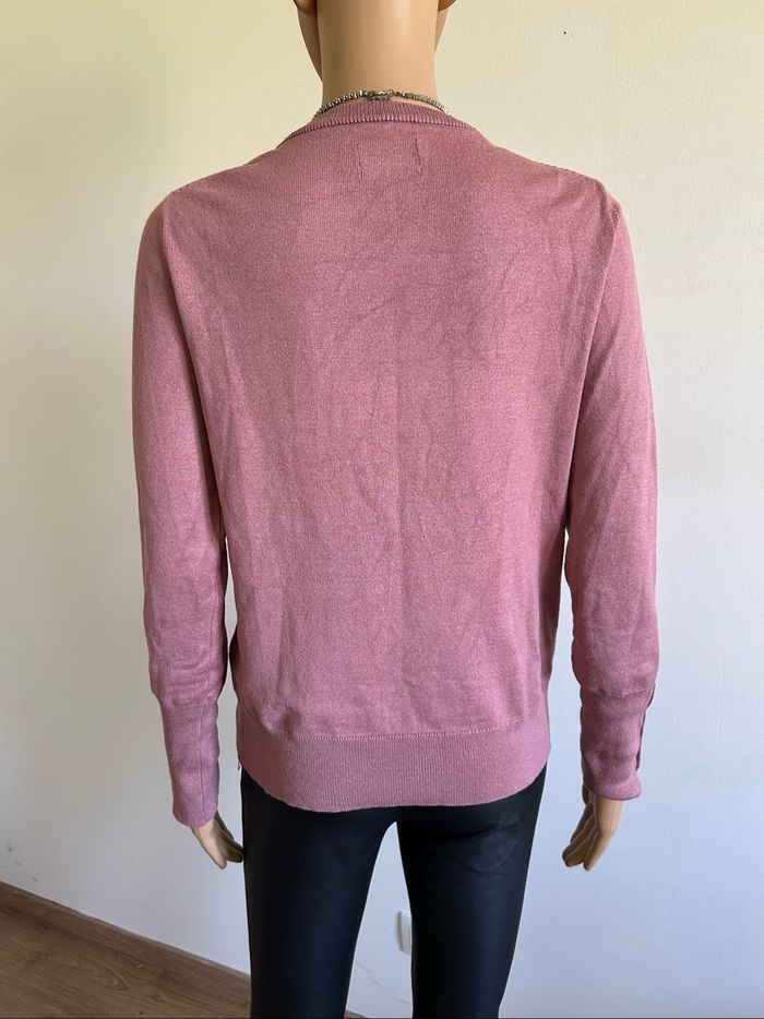 Pull rose à manches longues Manoukian taille L TBE - photo numéro 5