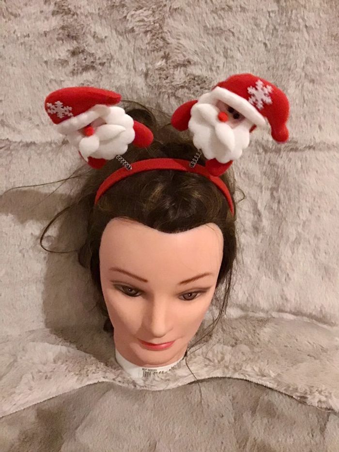 Serre tête père Noël taille unique (1223)