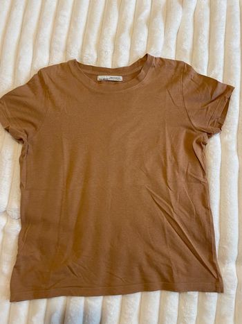 Tee-shirt marron Pull & Bear