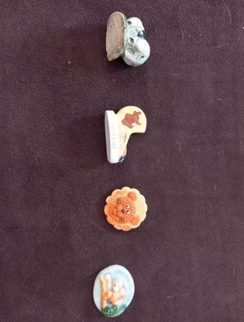 Lot 4 fèves- Animaux