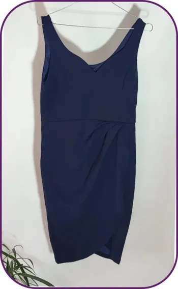 Robe élégante bleu marine – Taille M